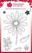 Singles Petal Doodles With Love - Woodware Clear stamps 4"X6"