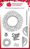 Singles Petal Doodles Live Life - Woodware Clear stamps 4"X6"