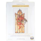 Dancing Fall Fairy 18 Count - Dimensions Counted Cross Stitch Kit 10"x17"