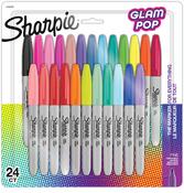 Assorted - Sharpie Glam Pop Fine Point Permanent Markers 24/Pkg