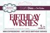 Birthday Wishes - Mini Expressions Art D - Creative Expressions Craft Dies By Sue Wilson
