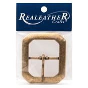 Antique Brass - Realeather Clipped Corner Belt Buckle