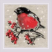Winter Guest - RIOLIS Counted Cross Stitch Kit 4"X4"