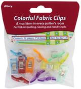 - Allary Colorful Fabric Clips 1" 12/Pkg