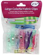- Allary Colorful Fabric Clips 2.25" 12/Pkg
