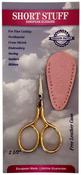 With Pink Sheath - Tool Tron Short Stuff European Scissors 2.5"