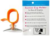 Neon Orange - Tool Tron Suction Cup Holder For Rulers & Templates