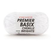 White - Premier Basix Chenille Brights Yarn