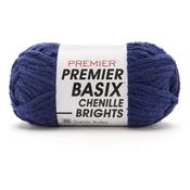 Navy - Premier Basix Chenille Brights Yarn