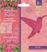 Majestic Hummingbird - Nature's Garden Fabulous Fuchsia Stamp & Die Set