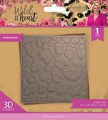 Purfect Print, Wild At Heart - Sara Signature 3D Embossing Folder 5.5"X5.5"