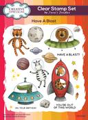 Have A Blast - Creative Expressions Jane's Doodles Clear Stamp Set 6"X8"