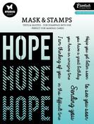 Nr. 05, Hope Sentiments - Studio Light Essentials Stencils & Stamps