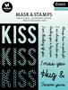 Nr. 06, Kiss Sentiments - Studio Light Essentials Stencils & Stamps
