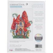 Forest House 18 Count - Dimensions Counted Cross Stitch Kit 5"X7"