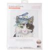 Floral Crown Cat 16 Count - Dimensions Counted Cross Stitch Kit 11"x11"