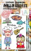 Barcelona Spain - AALL And Create A6 Photopolymer Clear Stamp Set