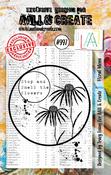 Floral Menu - AALL And Create A7 Photopolymer Clear Stamp Set