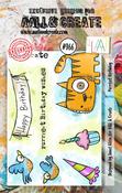 Purrfect Birthday - AALL And Create A7 Photopolymer Clear Stamp Set