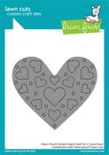Heart Pouch Dotted Hearts Add-on Lawn Cuts - Lawn Fawn