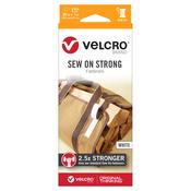 White - VELCRO(R) Brand Sew On Strong Tape 1"X30"