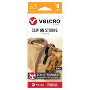 Black - VELCRO(R) Brand Sew On Strong Tape 1"X30"