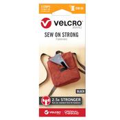 Black - VELCRO(R) Brand Sew On Strong Tape 2.5"X1" 8/Pkg