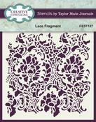Lace Fragment - Creative Expressions Taylor Made Journals Stencil 6"X6"