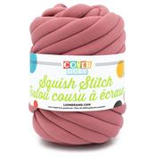 Pink Rose - Lion BrandCover Story Squish Stitch Yarn