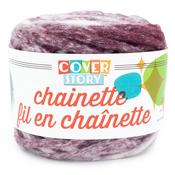 Burgundy - Lion Brand Cover Story Chainette Yarn