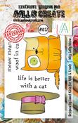 Miss Catty Meow - AALL And Create A7 Photopolymer Clear Stamp Set