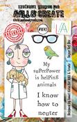 Super Vet Dee - AALL And Create A7 Photopolymer Clear Stamp Set