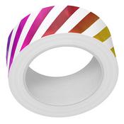 Diagonal Rainbow Stripes Folied Washi Tape - Lawn Fawn