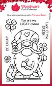 Singles Lucky Gnome - Woodware Clear Stamps 4"X6"