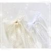 Snow & Vanilla Sheer Glitter Ribbon - Memory-Place