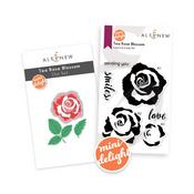 Mini Delight: Tea Rose Blossom Stamp & Die Set - Altenew
