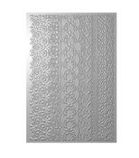 Lace 3D Textured Impressions A5 Embossing Folder by Eileen Hull - Sizzix