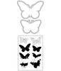 Painted Pencil Butterflies Stamp & Die Set by 49 and Market - Sizzix