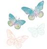 Painted Pencil Butterflies Stamp & Die Set by 49 and Market - Sizzix