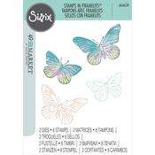 Painted Pencil Butterflies Stamp & Die Set by 49 and Market - Sizzix - PRE ORDER