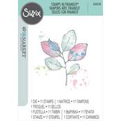 Painted Pencil Leaves Stamp & Die Set by 49 and Market - Sizzix - PRE ORDER