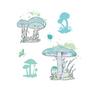 Painted Pencil Mushrooms Stamp and Die Set by 49 and Market - Sizzix