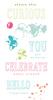 Hello You Sentiments Stamp Set by 49 and Market - Sizzix