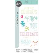 Hello You Sentiments Stamp Set by 49 and Market - Sizzix - PRE ORDER