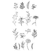 Garden Botanicals Clear Stamp Set by Lisa Jones - Sizzix - PRE ORDER