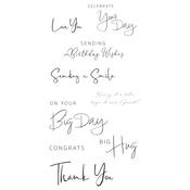 Daily Sentiments #2 Stamp Set by Lisa Jones - Sizzix - PRE ORDER