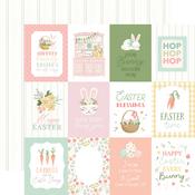 Journaling 3x4 Cards Paper - Here Comes Easter - Carta Bella