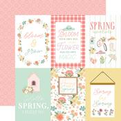 Journaling 4x6 Cards Paper - Here Comes Spring - Carta Bella