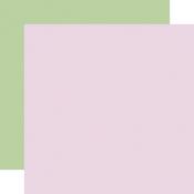 Purple / Green 12x12 Coordinating Solid Paper - Here Comes Spring - Carta Bella
