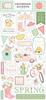 Here Comes Spring 6x13 Chipboard Accents - Carta Bella